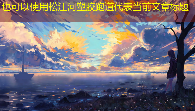 松江河塑胶跑道